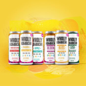 Wholly Kombucha 330ML Cans